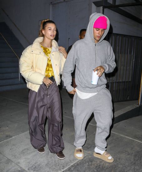 Hailey Bieber – SSeen at church in West Hollywood