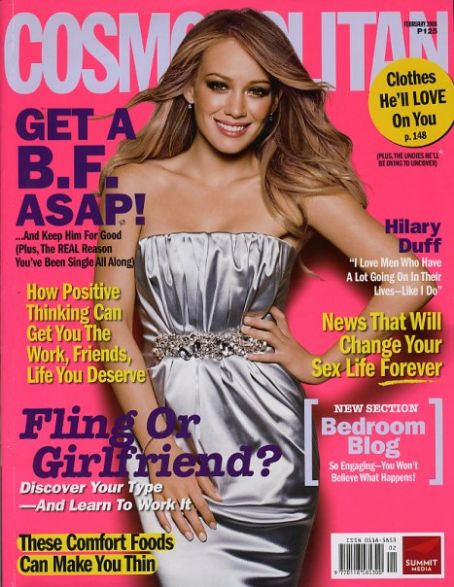 Hilary Duff Cosmopolitan Magazine February 2008 Cover Photo Philippines