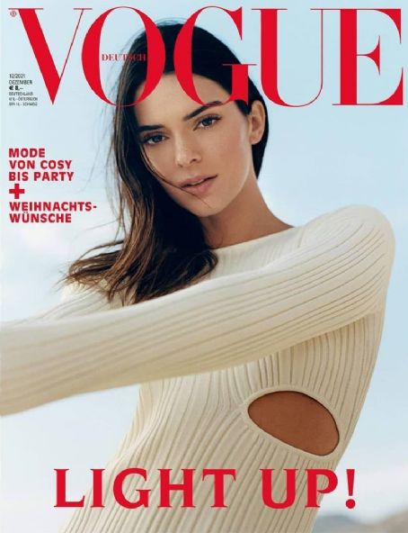 Kendall Jenner - Vogue Magazine Cover [Germany] (December 2021)