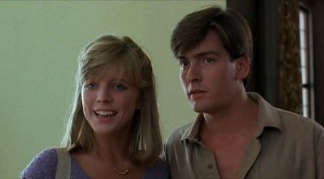 Charlie Sheen and Courtney Thorne-Smith