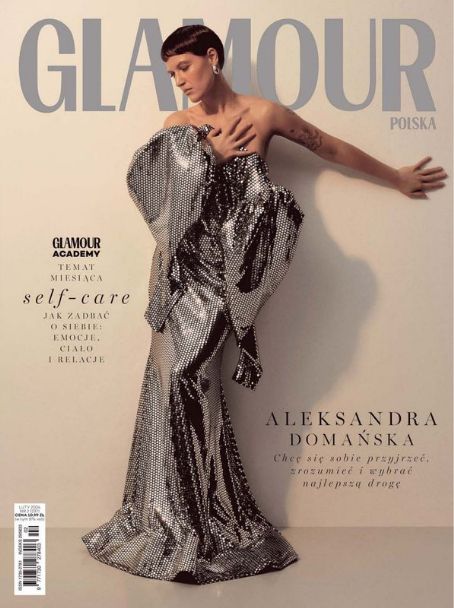 Aleksandra Domanska, Glamour Magazine February 2024 Cover Photo - Poland