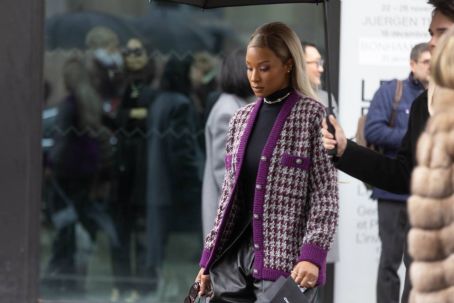 Savannah James – Exits Chanel fashion show in Paris