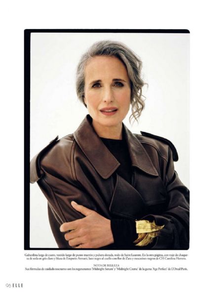 Andie MacDowell - Elle Magazine Pictorial [Spain] (April 2023)