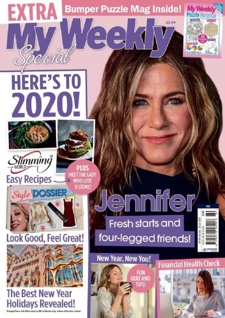 Jennifer Aniston - My Weekly Magazine Cover [United States] (19 December 2019)