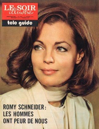 Romy Schneider, Le Soir Illustre Magazine 17 January 1974 Cover Photo ...