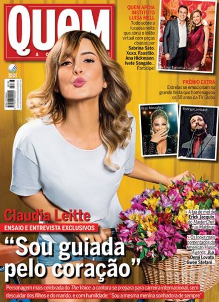 Claudia Leitte, Quem Magazine 24 November 2015 Cover Photo - Brazil