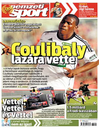Adamo Coulibaly - Nemzeti Sport Magazine Cover [Hungary] (9 June 2013)
