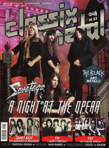 Savatage - Classix Metal Magazine Cover [Italy] (May 2015)