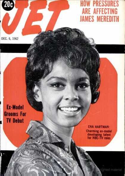 Ena Hartman, Jet Magazine 06 December 1962 Cover Photo - United States