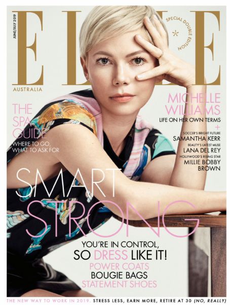 Michelle Williams, Elle Magazine July 2019 Cover Photo - Australia