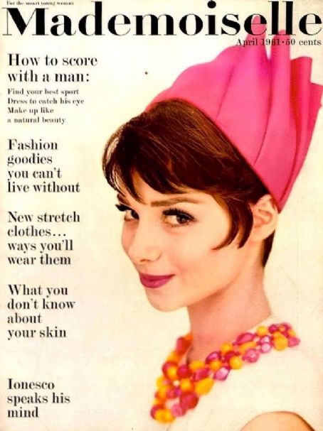 Mademoiselle Magazine April 1961 Cover Photo - United States