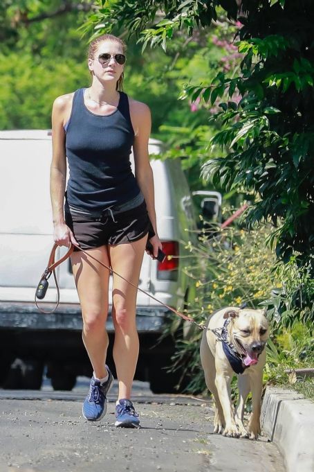 Anna Osceola – With her dog out in Los Feliz - FamousFix