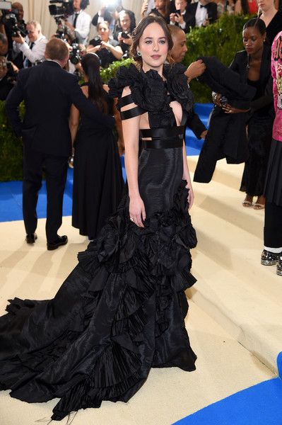 Dakota Johnson  in Gucci Dress :  2017 Met Gala