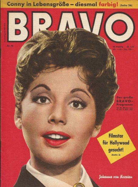 Johanna Koczian - Bravo Magazine [Germany] (7 November 1959)