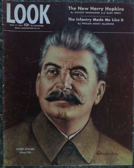 Iosif Stalin, Look Magazine 27 June 1944 Cover Photo - United States