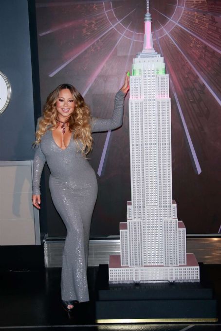 Mariah Carey In Tight Dress At Lights Empire State Building In New York Mariah Carey Picture 