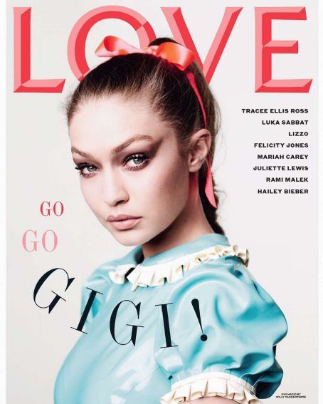 Gigi Hadid – Love Magazine Cover (August 2019) | Gigi Hadid Picture ...