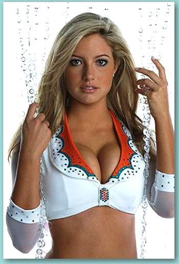 Miami Dolphin's Lilly Robbins - Cheerleading & Sports Background