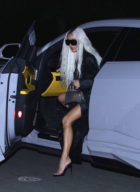 Kim Kardashian – Wearing rick owens shorts in Los Angeles