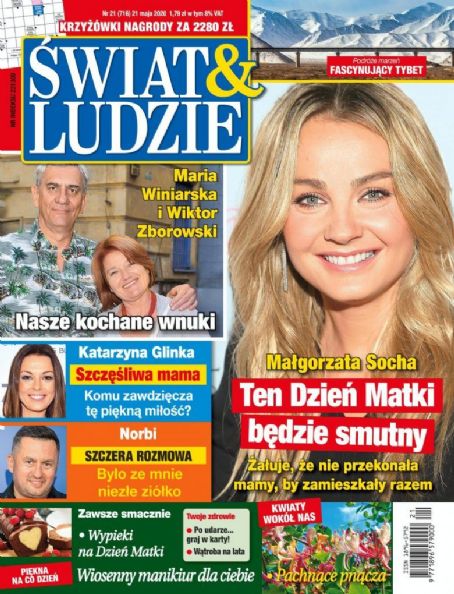 Malgorzata Socha, Swiat & Ludzie Magazine 21 May 2020 Cover Photo - Poland