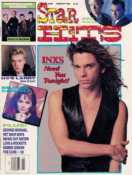 Michael Hutchence - Star Hits Magazine Cover [United States] (February 1988)