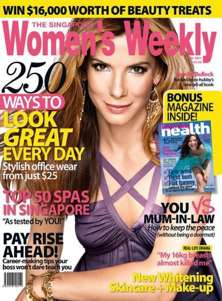 Sandra Bullock, Women's Weekly Magazine May 2011 Cover Photo - Singapore