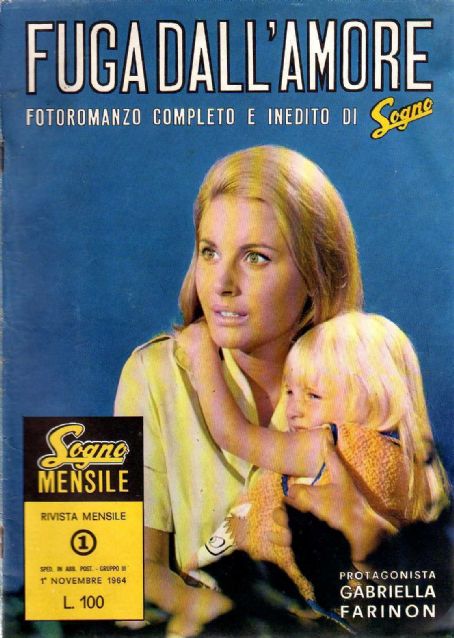 Gabriella Farinon, Sogno Mensile Magazine 01 November 1964 Cover Photo ...