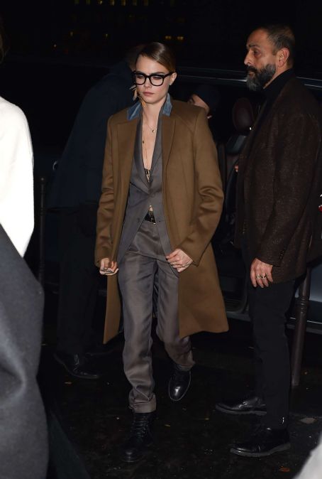 Cara Delevingne – Arriving at Cavier Kaspier Restaurant in Paris | Cara