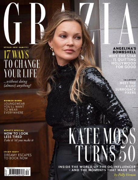 Kate Moss - Grazia Magazine Cover [United Kingdom] (8 January 2024)