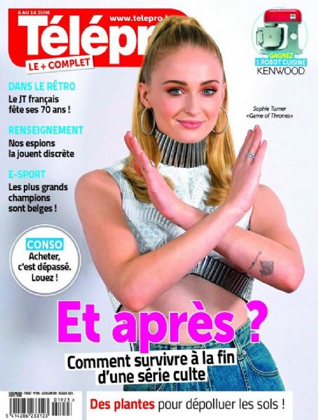 Sophie Turner - Télépro Magazine Cover [Belgium] (8 June 2019)