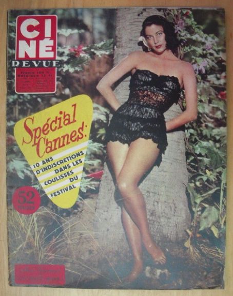 Ava Gardner, Cine Revue Magazine 03 May 1957 Cover Photo   France