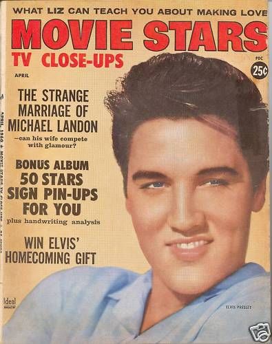 Elvis Presley, Movie Stars Magazine April 1960 Cover Photo - United States