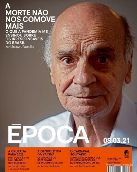 Dráuzio Varella, Epoca Magazine 08 March 2021 Cover Photo - Brazil