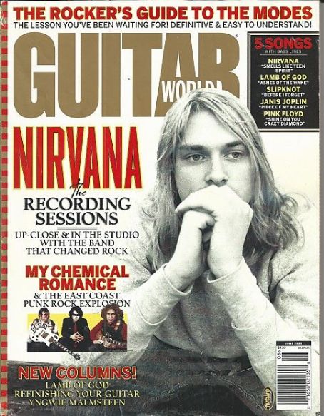 Kurt Cobain Guitar World Magazine June 2005 Cover Photo United States