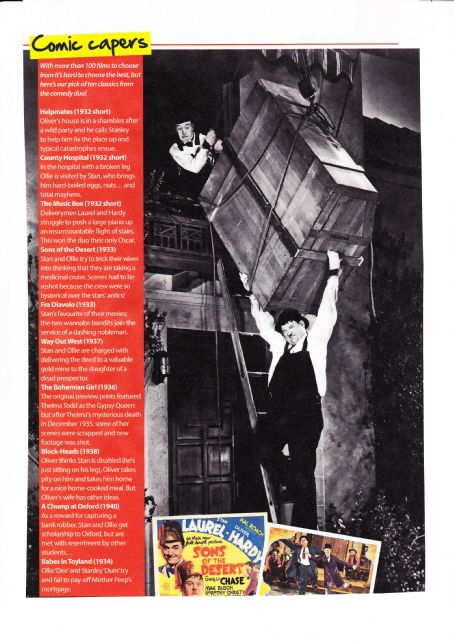 Stan Laurel - Yours Retro Magazine Pictorial [United Kingdom] (27 November 2017)