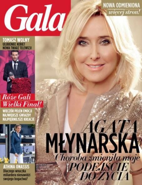 Agata Mlynarska, Gala Magazine 15 December 2014 Cover Photo - Poland