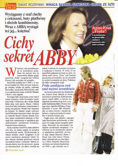 ABBA - Dworskie Zycie Magazine Pictorial [Poland] (September 2021)