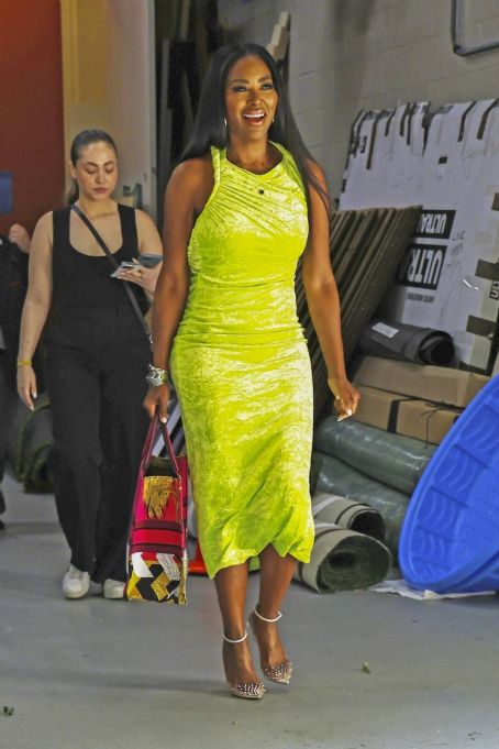 Kenya Moore – Heads out for a guest appearance on the Kelly and Mark Show in New York