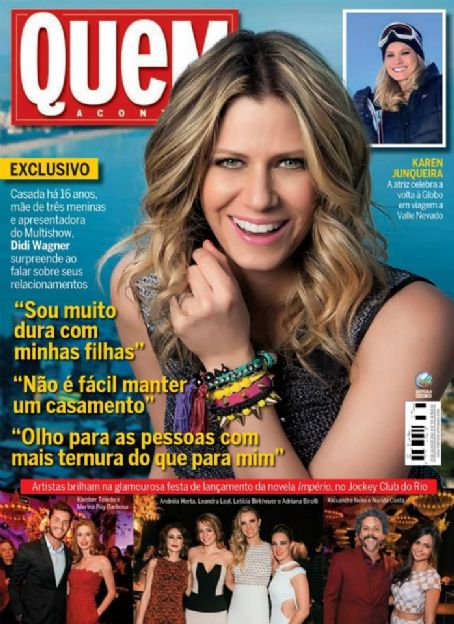 Didi Wagner, Quem Magazine 25 July 2014 Cover Photo - Brazil