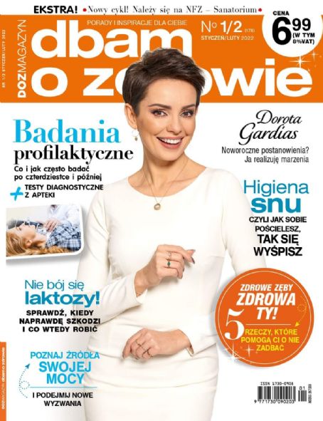Dorota Gardias Dbam O Zdrowie Magazine January 2022 Cover Photo Poland