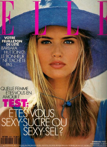 Judit Mascó, Elle Magazine 17 July 1989 Cover Photo - France