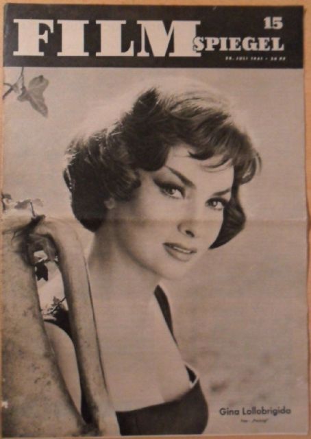 Gina Lollobrigida Film Spiegel Magazine 28 July 1961 Cover Photo East Germany