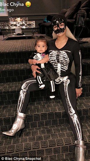 Blac Chyna, King Cairo, and Dream Kardashian Celebrate Halloween in Los Angeles, California - October 31, 2017