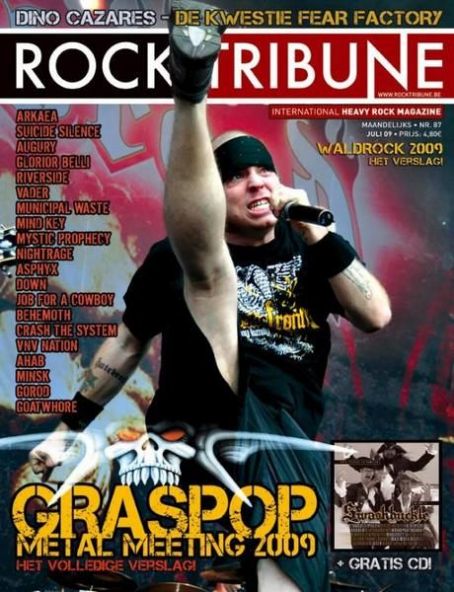 Jamey Jasta, Rock Tribune Magazine July 2009 Cover Photo - Netherlands