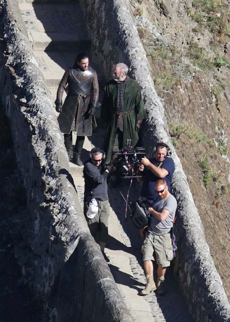 Kit Harington and Liam Cunningham- Filming ‘Game of Thrones’ in Belfast, September Oct 21 | On Set