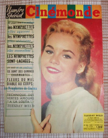 Tuesday Weld, Cinemonde Magazine 11 October 1960 Cover Photo - France