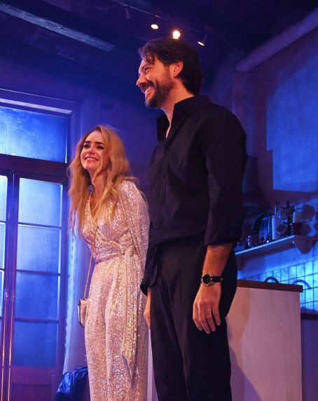 Lily Collins – Performance of ‘Barcelona’ at The Duke Of York’s Theatre