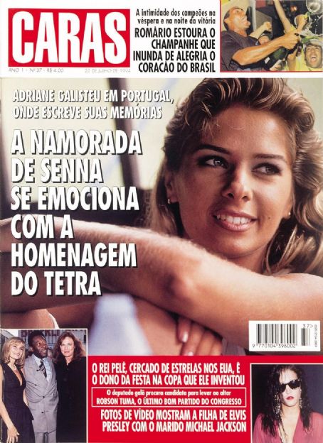 Adriane Galisteu, Romario, Lisa Marie Presley, Pelé - Caras Magazine Cover [Brazil] (22 July 1994)