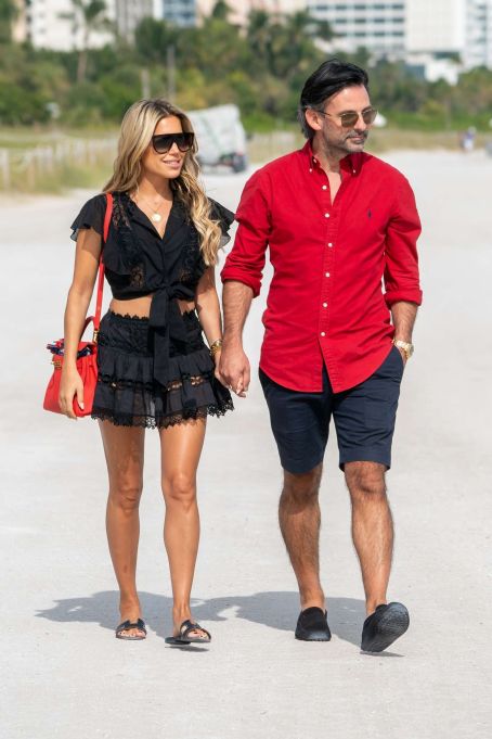 sylvie meis and her fiancee niclas castello out in miami beach famousfix com post