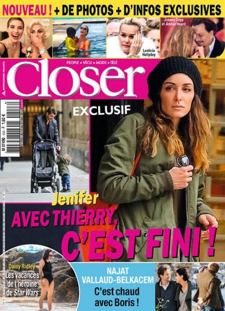 Jenifer Bartoli, Closer Magazine 15 January 2016 Cover Photo - France